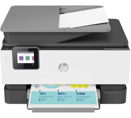 МФУ струйный HP Officejet Pro 9010 AiO (3UK83B) A4 Duplex WiFi USB RJ-45 белый/серый