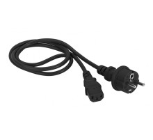 Кабель Lanmaster LAN-PP13/SH-1.8-BK IEC C13 Shuko 1.8м (упак.:1шт)