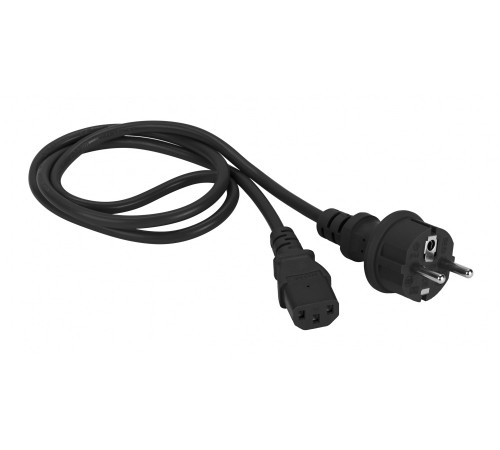 Кабель Lanmaster LAN-PP13/SH-1.8-BK IEC C13 Shuko 1.8м (упак.:1шт) Кабель Lanmaster LAN-PP13/SH-1.8-BK IEC C13 Shuko 1.8м (упак.:1шт)