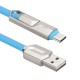 Кабели USB ACD USB кабель ACD-DUAL Type C / MicroUSB ; USB-A 2в1, TPE, 1м, синий (ACD-U924-CML)