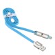 Кабели USB ACD USB кабель ACD-DUAL Type C / MicroUSB ; USB-A 2в1, TPE, 1м, синий (ACD-U924-CML)