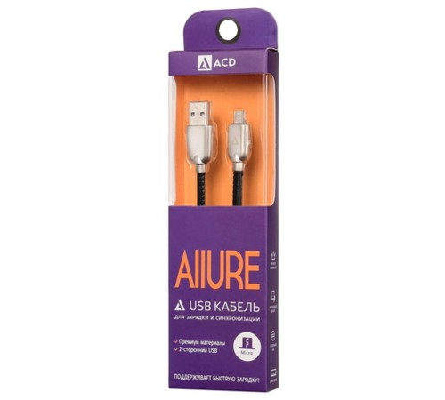 Кабели USB ACD USB кабель ACD-Allure MicroUSB ; USB-A Кожа, 1м, черный (ACD-U926-M1B) Кабели USB ACD USB кабель ACD-Allure MicroUSB ; USB-A Кожа, 1м, черный (ACD-U926-M1B)