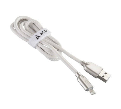 Кабели USB ACD USB кабель ACD-Allure Lightning ; USB-A Кожа, 1м, белый (ACD-U926-P5W) Кабели USB ACD USB кабель ACD-Allure Lightning ; USB-A Кожа, 1м, белый (ACD-U926-P5W)
