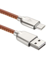 Кабели USB ACD USB кабель ACD-Allure Type-C ; USB-A Кожа, 1м, коричневый (ACD-U926-C2N)
