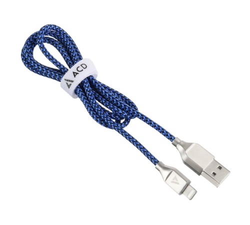 Кабели USB ACD USB кабель ACD-Titan Lightning ; USB-A Нейлон, 1м, сине-черный (ACD-U927-P5L) Кабели USB ACD USB кабель ACD-Titan Lightning ; USB-A Нейлон, 1м, сине-черный (ACD-U927-P5L)