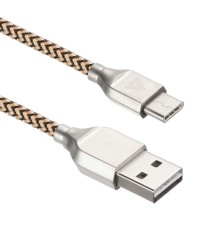 Кабели USB ACD USB кабель ACD-Titan Type-C ; USB-A Нейлон, 1м, желто-черный (ACD-U927-C2Y) (550922)