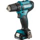 Дрель-шуруповерт Makita DF333DWYE аккум. патрон:быстрозажимной (кейс в комплекте)
