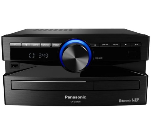 Минисистема Panasonic SC-UX100EE-K черный 300Вт/CD/CDRW/FM/USB/BT Минисистема Panasonic SC-UX100EE-K черный 300Вт/CD/CDRW/FM/USB/BT