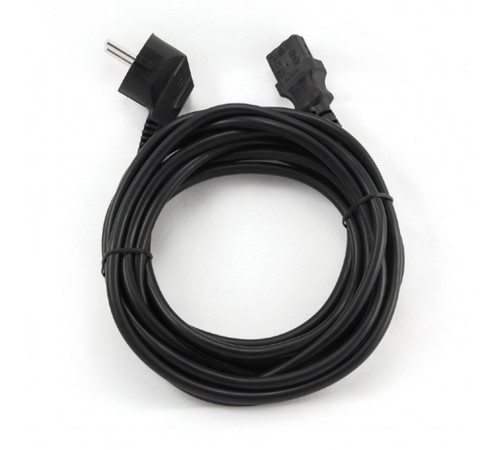 Кабель питания Cablexpert 1.8м, Schuko- C13, 6А, черный, с заземлением, пакет [PC-186]