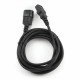 Кабель Cablexpert Кабель питания сист.блок-монитор Cablexpert PC-189-15, 4.5м, C13-C14, 6А, Сечение провода: 0,5 мм2, черный, с заземлением {55} (008150)