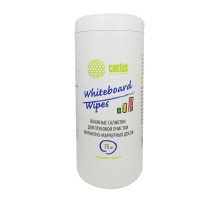 Салфетки Cactus CS-WB075 для маркерных досок туба 75шт влажных