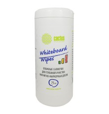 Салфетки Cactus CS-WB075 для маркерных досок туба 75шт влажных