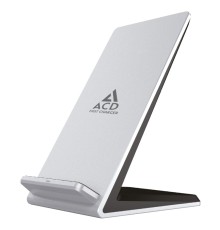 Зарядное устройство ACD БЗУ (ACD-W102S-F1S) 10Вт, беспроводная Qi, 2-катушки с QC, 5В/2А ; 9В/1,8А RTL