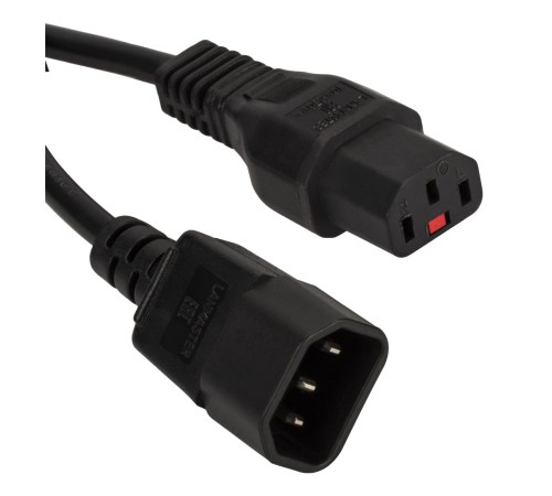 Кабель Lanmaster LAN-PP13/14-3.0-BK IEC C13 IEC C14 3м (упак.:1шт)