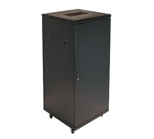 Шкаф Wize Wize W27UR Телекоммуникационный шкаф (Рэковая стойка) 19”, высота 27U, габариты 1388х600х610 мм, вентиляция, колесики, макс. вес нагрузки 798 кг, сталь, черный
