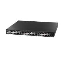 48 x GE + 2 x 10G SFP+ ports + 1 x expansion slot (for dual 10G SFP+ ports) L3 Stackable Switch, w/ 1 x RJ45 console port, 1 x USB type A storage port, RPU connector, Stack up to 4 units Edge-corE ECS4620-52T
