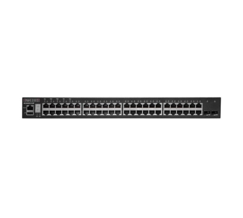 48 x GE + 2 x 10G SFP+ ports + 1 x expansion slot (for dual 10G SFP+ ports) L3 Stackable Switch, w/ 1 x RJ45 console port, 1 x USB type A storage port, RPU connector, Stack up to 4 units,PoE Budget max. 780W Edge-corE ECS4620-52P