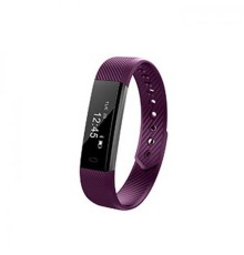 Lime 115 Purple Шагомер, Подсчет калорий, Часы, Будильник, Пурпурный ремешок