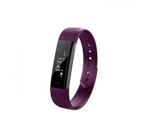 Lime 115 Purple Шагомер, Подсчет калорий, Часы, Будильник, Пурпурный ремешок Lime 115 Purple Шагомер, Подсчет калорий, Часы, Будильник, Пурпурный ремешок