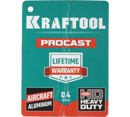 KRAFTOOL Уровень "SUPERKRAFT-M" литой, 2 ампулы, 0,5 мм/м, 250 мм [34717-025]