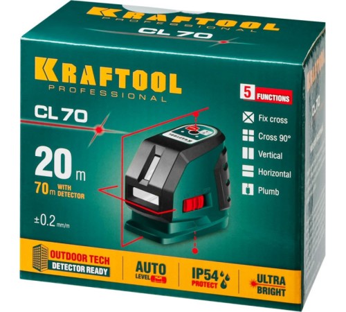 Лазерный нивелир Kraftool 34660 Лазерный нивелир Kraftool 34660