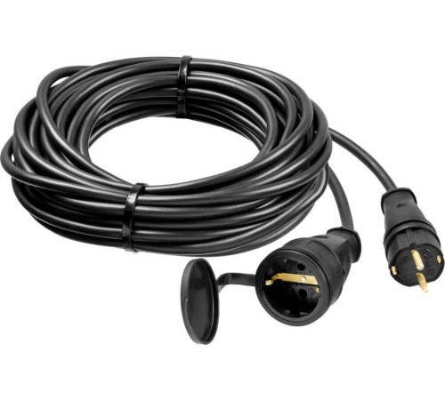 Удлинитель силовой Stayer 55026-10 3x1.5кв.мм 1розет. 10м КГ без катушки черный Удлинитель силовой Stayer 55026-10 3x1.5кв.мм 1розет. 10м КГ без катушки черный