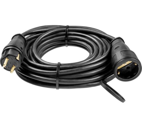 Удлинитель силовой Stayer 55026-10 3x1.5кв.мм 1розет. 10м КГ без катушки черный Удлинитель силовой Stayer 55026-10 3x1.5кв.мм 1розет. 10м КГ без катушки черный