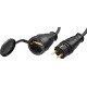 Удлинитель силовой Stayer 55026-20 3x1.5кв.мм 1розет. 20м КГ без катушки черный