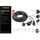 Удлинитель силовой Stayer 55026-20 3x1.5кв.мм 1розет. 20м КГ без катушки черный