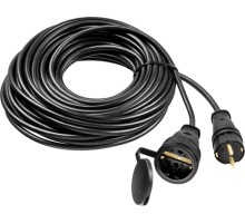 Удлинитель силовой Stayer 55026-20 3x1.5кв.мм 1розет. 20м КГ без катушки черный