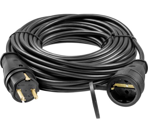 Удлинитель силовой Stayer 55026-20 3x1.5кв.мм 1розет. 20м КГ без катушки черный Удлинитель силовой Stayer 55026-20 3x1.5кв.мм 1розет. 20м КГ без катушки черный
