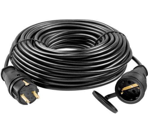 Удлинитель силовой Stayer 55026-30 3x1.5кв.мм 1розет. 30м КГ без катушки черный Удлинитель силовой Stayer 55026-30 3x1.5кв.мм 1розет. 30м КГ без катушки черный