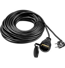 Удлинитель силовой Stayer 55028-20 3x1.5кв.мм 1розет. 20м ПВС без катушки черный