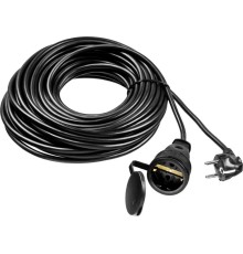 Удлинитель силовой Stayer 55028-30 3x1.5кв.мм 1розет. 30м ПВС без катушки черный