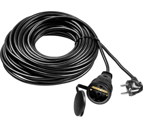Удлинитель силовой Stayer 55028-30 3x1.5кв.мм 1розет. 30м ПВС без катушки черный