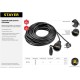 Удлинитель силовой Stayer 55028-30 3x1.5кв.мм 1розет. 30м ПВС без катушки черный