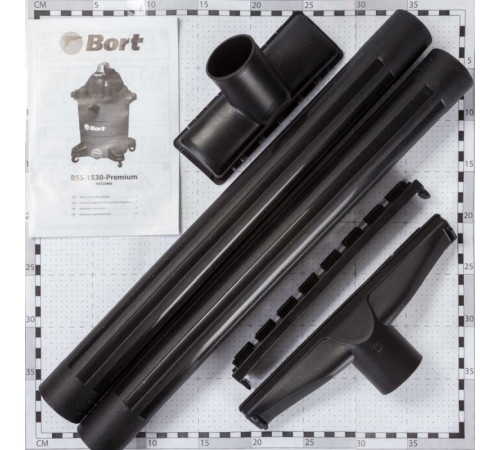 Строительный пылесос Bort BSS-1530-Premium 1500Вт (уборка: сухая/влажная) синий