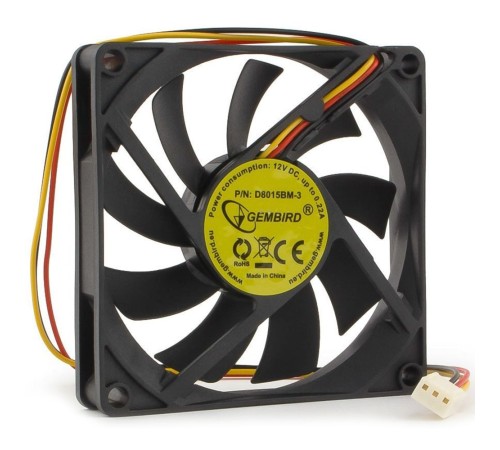Вентилятор Gembird D8015ВM-3, 80x80x15 подшипник, 3 pin, провод 30 см , OEM {100} Вентилятор Gembird D8015ВM-3, 80x80x15 подшипник, 3 pin, провод 30 см , OEM {100}