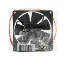 Вентилятор Gembird FANCASE 80x80x25, втулка, 3 pin, провод 30 см {100}