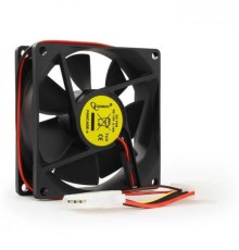 Вентилятор Gembird FANCASE-4 80x80x25, втулка, 4 pin Molex, провод 30 см