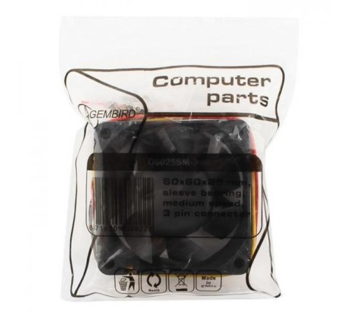 Вентилятор Gembird D6025SM-3 60x60x25, втулка, 3 pin, провод 25 см , OEM {100} Вентилятор Gembird D6025SM-3 60x60x25, втулка, 3 pin, провод 25 см , OEM {100}