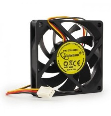Вентилятор Gembird D7015SM-3 70x70x15, втулка, 3 pin, провод 25 см {100}