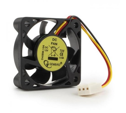 Вентилятор Gembird D40BM-12A 40x40x10, подшипник, 3 pin, провод 7 см {400} (058599) Вентилятор Gembird D40BM-12A 40x40x10, подшипник, 3 pin, провод 7 см {400} (058599)