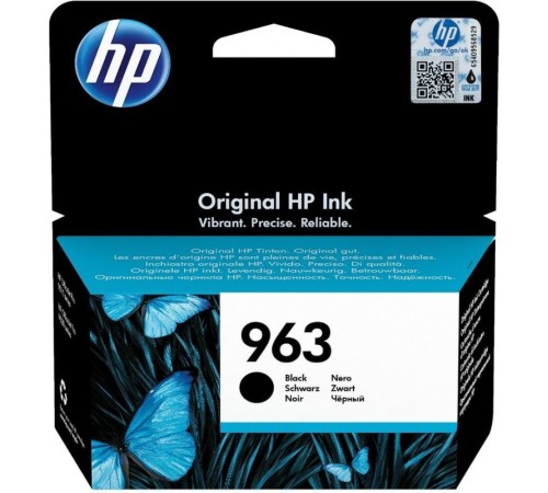 Картридж струйный HP 963 3JA26AE черный (1000стр.) для HP OfficeJet Pro 901x/902x/HP