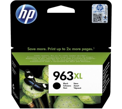 Картридж струйный HP 963 3JA30AE черный (2000стр.) для HP OfficeJet Pro 901x/902x/HP