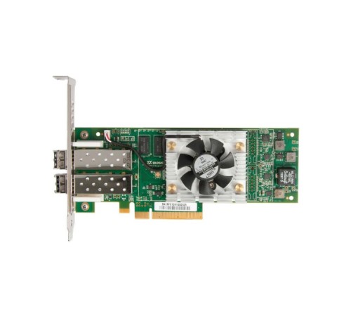 Контроллер Qlogic QLE2672-CK 16Gb Dual Port FC HBA x8 PCIe LC multi-mode optic активное охлаждение