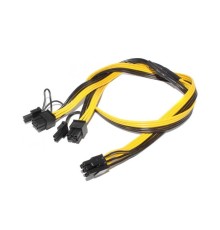 Кабель ITZR 6 pin to 2 x 6+2 pin GPU power adapter splitter cable