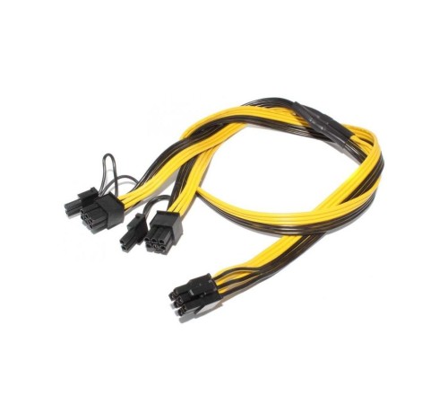 Кабель ITZR 6 pin to 2 x 6+2 pin GPU power adapter splitter cable