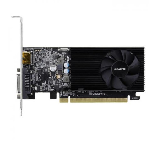 Видеокарта Gigabyte PCI-E GV-N1030D4-2GL nVidia GeForce GT 1030 2048Mb 64bit DDR4 1177/2100 DVIx1/HDMIx1/HDCP Ret low profile