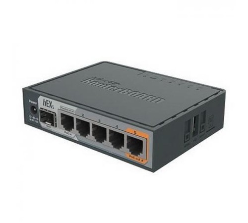 Роутер MikroTik hEX S (RB760IGS) 10/100/1000BASE-TX/SFP черный